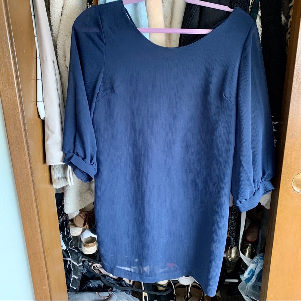 Mini blue dress